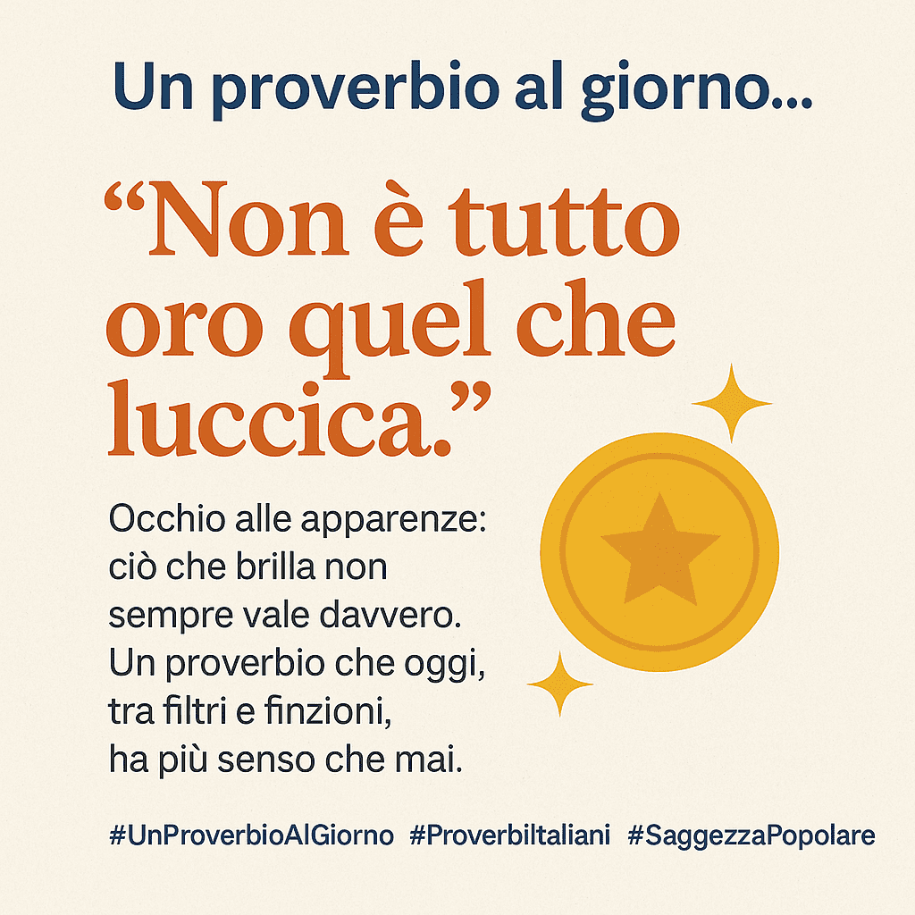 Non è tutto oro quel che luccica