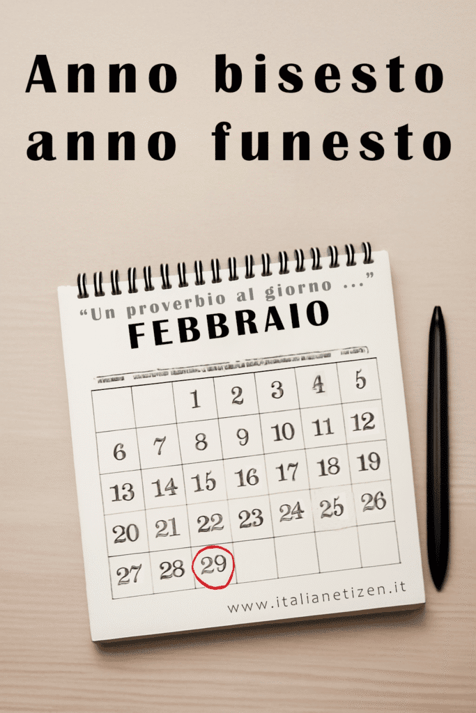 Anno bisesto, anno funesto