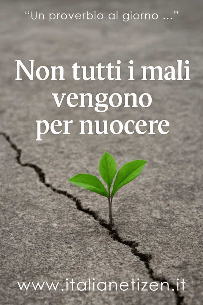 Non tutti i mali vengono per nuocere