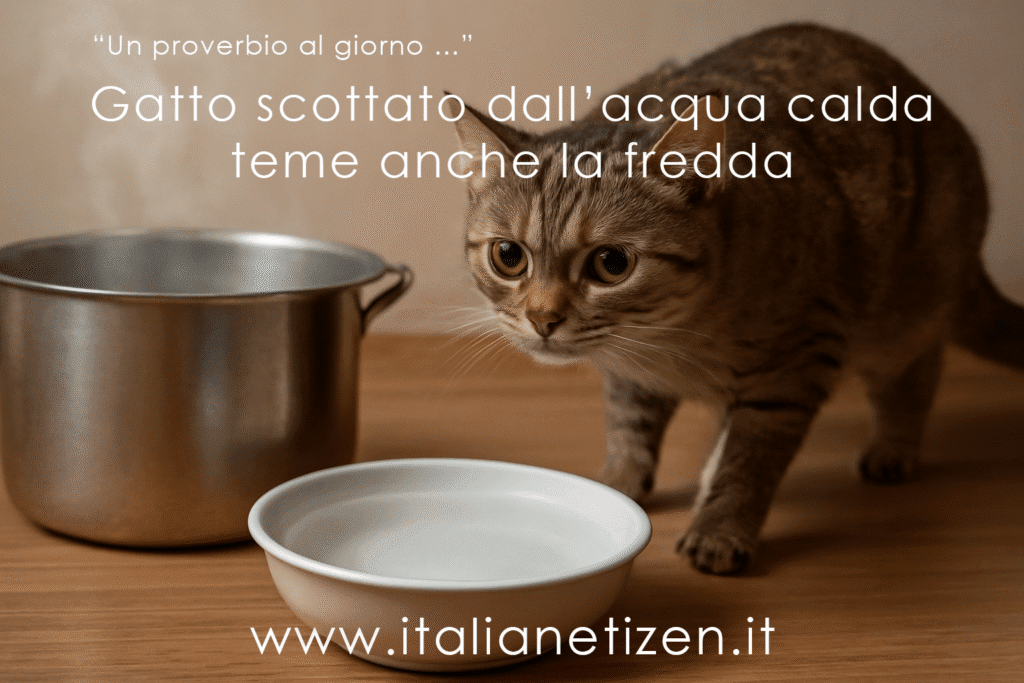 Gatto scottato dall’acqua calda teme anche la fredda