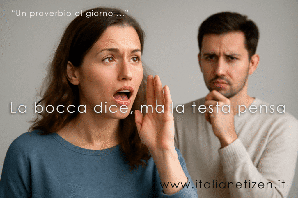 La bocca dice, ma la testa pensa