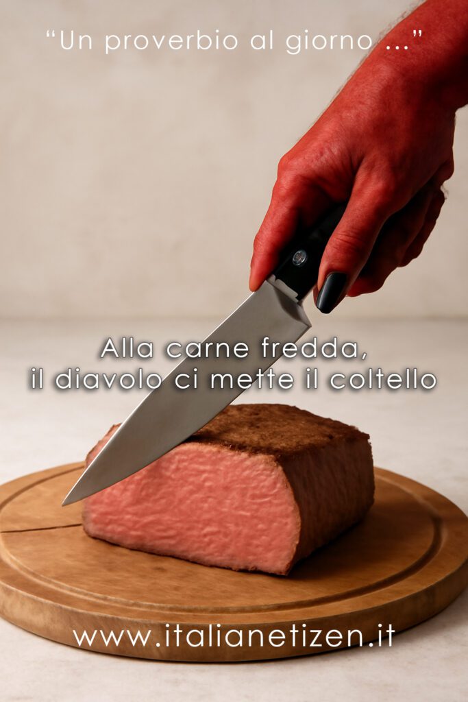 Alla carne fredda, il diavolo ci mette il coltello
