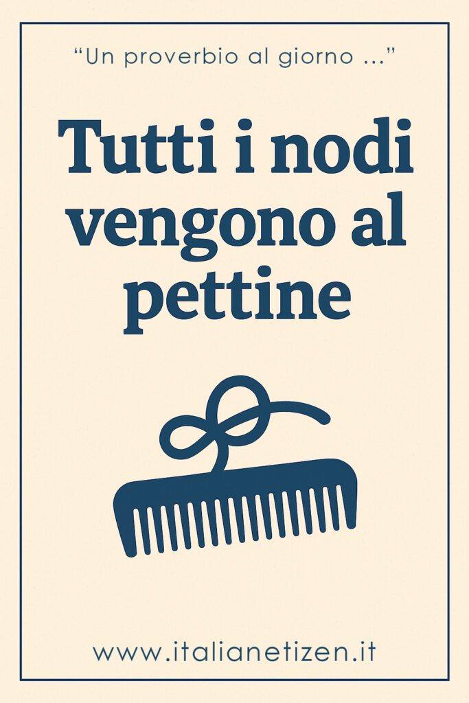 Tutti i nodi vengono al pettine
