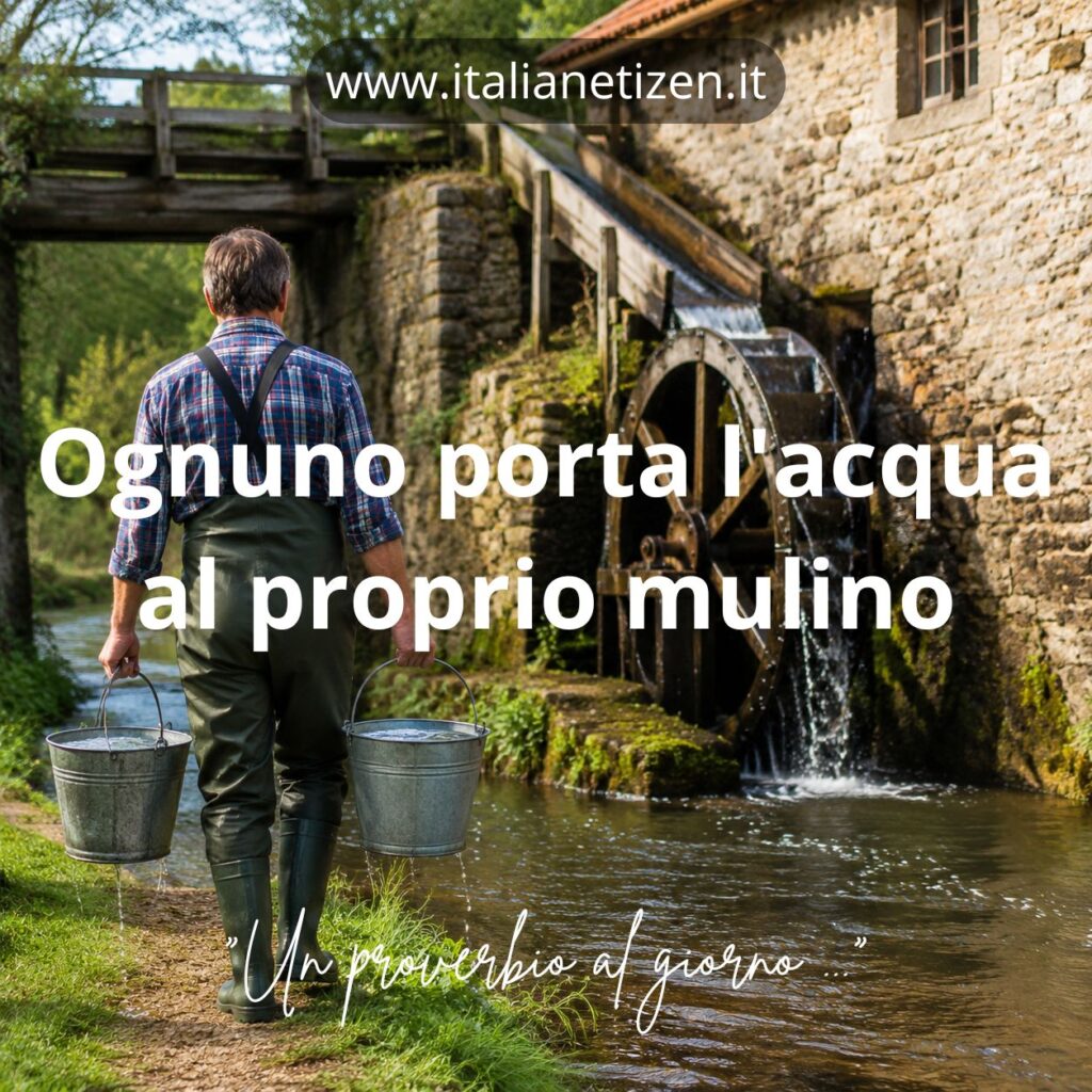 Ognuno porta l’acqua al proprio mulino