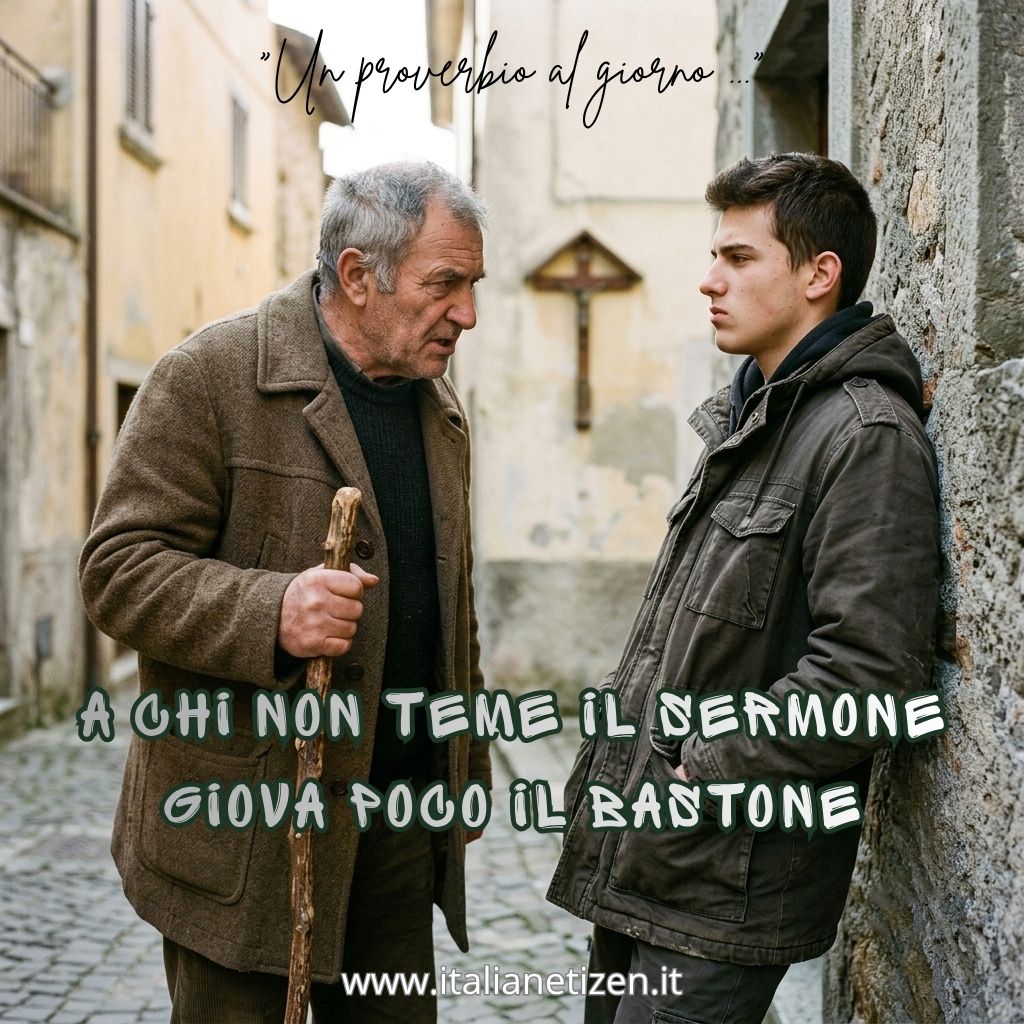A chi non teme il sermone giova poco il bastone