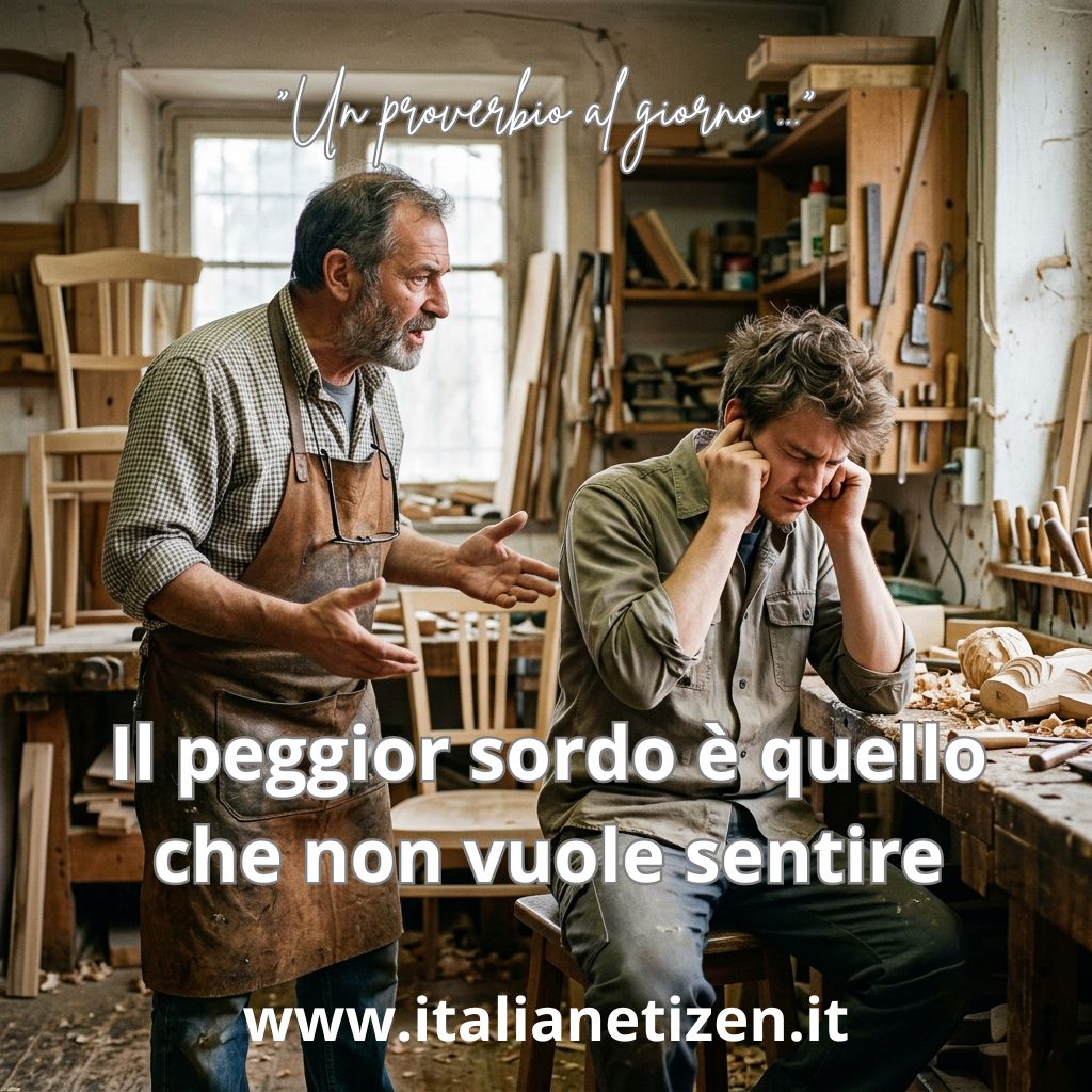 Il peggior sordo è quello che non vuole sentire