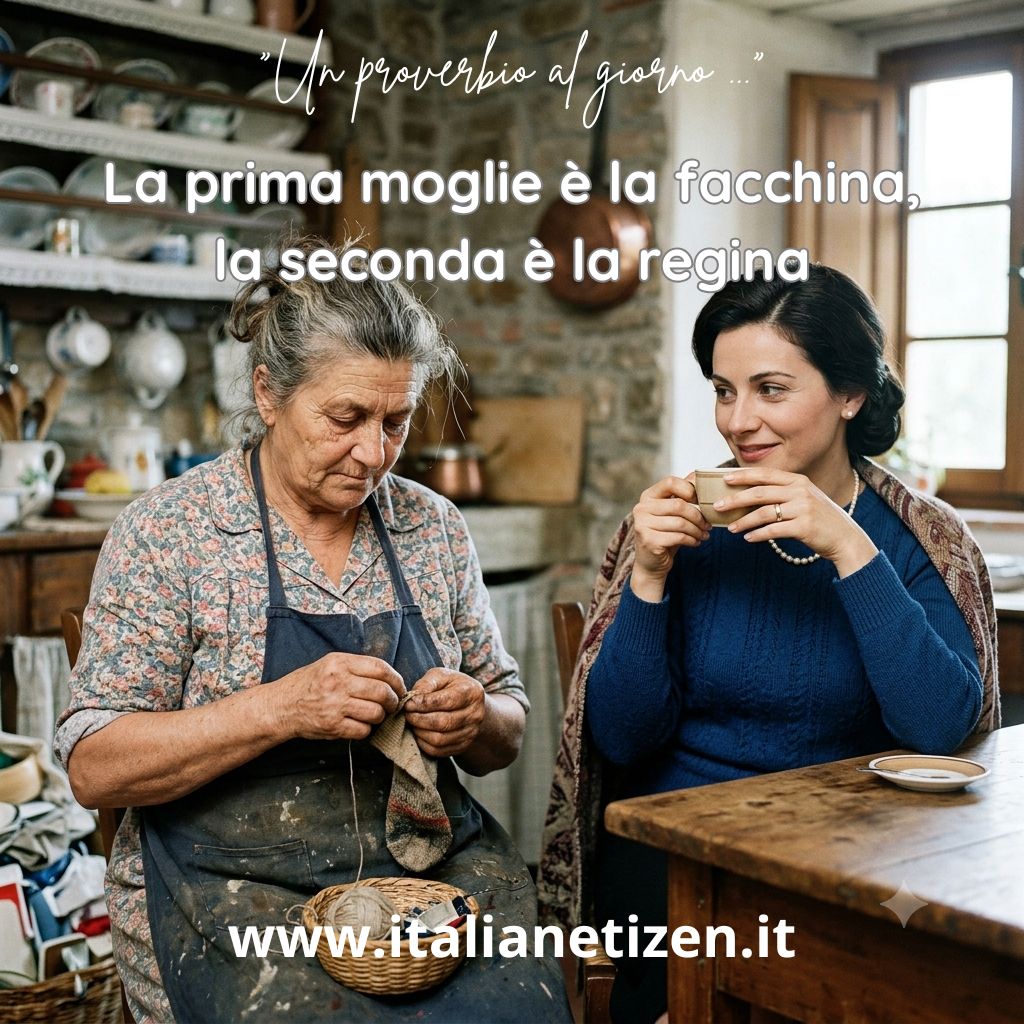 La prima moglie è la facchina, la seconda è la regina