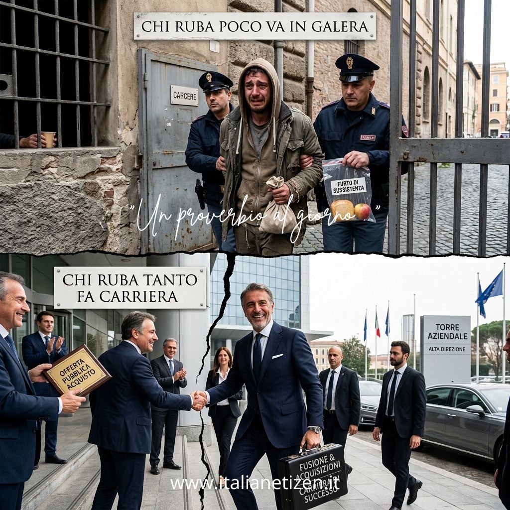 Chi ruba poco va in galera, chi ruba tanto fa carriera