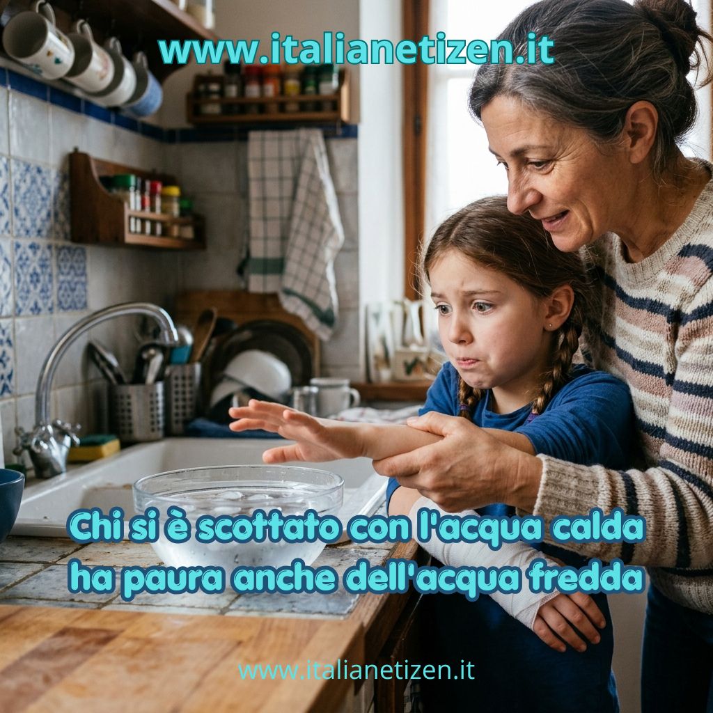 Chi si è scottato con l’acqua calda ha paura anche dell’acqua fredda
