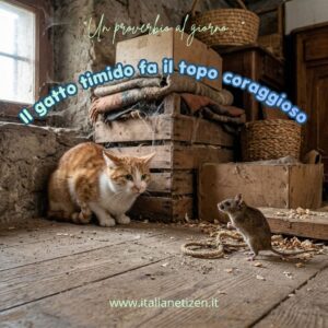 Scopri di più sull'articolo Il gatto timido fa il topo coraggioso