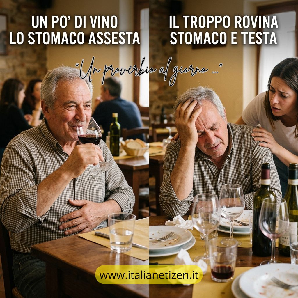 Al momento stai visualizzando Un po’ di vino lo stomaco assesta, il troppo rovina stomaco e testa
